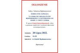 <b>Sołectwo Będźmierowice - zebranie, farmy fotowoltaiczne</b>