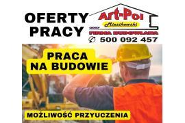 <b>OFERTY PRACY <br>ART-POL<br> Kierownik branży budowlanej, operator koparki, kierowca kat. C, pracownicy budowlani </b>