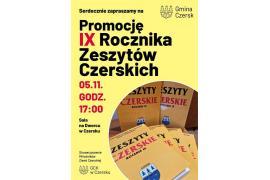 <b>CZERSK. Zapraszamy na promocję IX Rocznika `Zeszytów Czerskich`! </b>