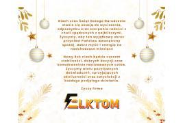 <b>ŻYCZENIA ŚWIĄTECZNE od Firmy ELKTOM</b>