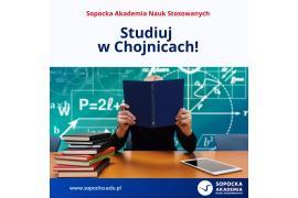 <b> SOPOCKA AKADEMIA NAUK STOSOWANYCH. Odkryj magię nauki w Chojnicach! </b>