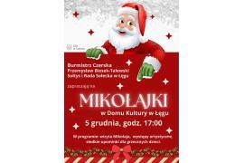 <b>GM.CZERSK. Mikołajki w Domu Kultury w Łęgu. ZAPROSZENIE</b>