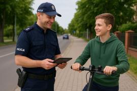 <b>POW. CHOJNICKI. Policjanci kontrolowali hulajnogi – skontrolowano 27 pojazdów</b>