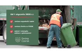 <b>GM. CZERSK. System gospodarowania odpadami komunalnymi - zobacz jakie zmiany od 1 stycznia 2026 roku</b>