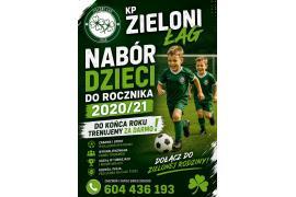 <b>KP Zieloni Łąg: NABÓR DO ROCZNIKA 2020/2021. Zaproszenie na piłkarską przygodę</b>