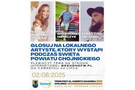 <b> Podczas tegorocznego Święta Powiatu Chojnickiego może wystąpić nasza wyjątkowa artystka – Natalia Szarmach-Pstrąg (GŁOSOWANIE) lub pochodzący z Rytla Grzegorz Niemczyk (GŁOSOWANIE) </b>