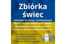 <b>CZARNA WODA. Świetlica Miejska `Kulturalnia` – zbiórka. Potrzebne na froncie świece okopowe</b>