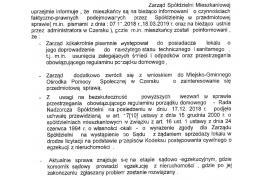 <b>Mieszkańcy skarżą się na uciążliwego sąsiada... Odpowiedź SM Chojnice, informacja <br>z czerskiego MGOPS</b>