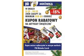 <b> PSB Mrówka Czersk. My również mamy dla Was prezent -  KUPON RABATOWY </b>