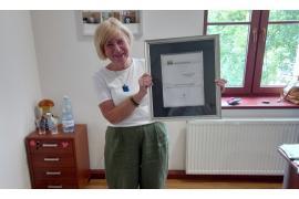 <b> POW. CHOJNICKI.  Wyróżnienie dla prezesa `Sandry Brdy` Grażyny Wera-Malatyńskiej GRATULACJE!</b>