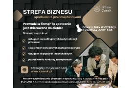 <b>GM. CZERSK. Strefa biznesu - spotkanie z przedsiębiorcami. ZAPROSZENIE (PROGRAM) </b>