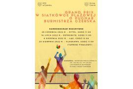 <b>GRAND PRIX W SIATKÓWCE PLAŻOWEJ O PUCHAR BURMISTRZA CZERSKA (HARMONOGRAM ROZGRYWEK)</b>