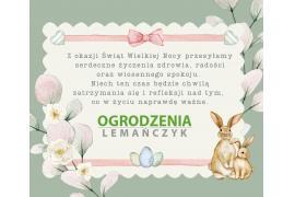 <b>ŻYCZENIA WIELKANOCNE od Firmy Ogrodzenia Lemańczyk </b>