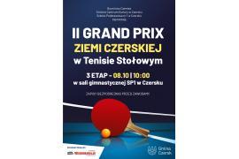 <b>CZERSK. Grand Prix tenis stołowy. ZAPRASZAMY W SOBOTĘ! </b>