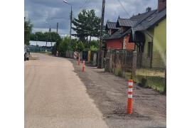 <b>CZERSK.Ulica Łukowska-tymczasowe rozwiązanie na ciąg dla pieszych. Prace końcowe</b>