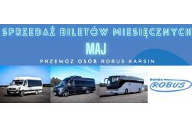 <b> ROBUS - BILETY MIESIĘCZNE NA MAJ </b>