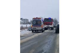 <b>Uwaga kierowcy! Bardzo ślisko na wjeździe do Chojnic</b>