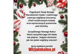 <b>ŻYCZENIA ŚWIĄTECZNE<br>od Portalu WIZJALOKALNA.PL </b>