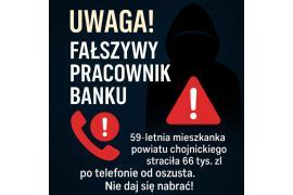 <b>Podszył się pod pracownika banku - kobieta straciła 66 tysięcy złotych... Zobacz w jaki sposób oszukał</b>