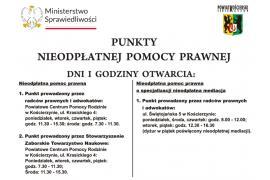 <b>Nieodpłatna pomoc prawna w Powiecie Kościerskim w 2023 r</b>