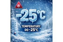 <b>POW. CHOJNICKI. Ostrzeżenia meteorologiczne - silny mróz. Podczas kolejnych nocy lokalnie nawet do -25°C</b>