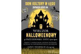 <b>GM. CZERSK. Dom Kultury w Łęgu zaprasza dzieci na Wieczór Hallowen</b>