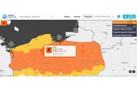 <b>POW. CHOJNICKI. Burze, stopień: 2, prawd. 70%</b>