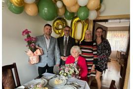 <b>GM. CZERSK. 90. urodziny Pani Janiny Kropidłowskiej. Pani Janino – jeszcze raz wszystkiego co najlepsze! </b>