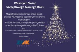 <b>ŻYCZENIA ŚWIĄTECZNE od Zakładu Usług Komunalnych w Czersku </b>