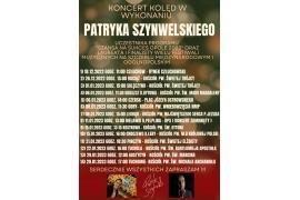 <b>GM. CZERSK. KONCERT KOLĘD W WYKONANIU PATRYKA SZYNWELSKIEGO. DZIŚ W CZERSKU, W NIEDZIELĘ W ODRACH</b>